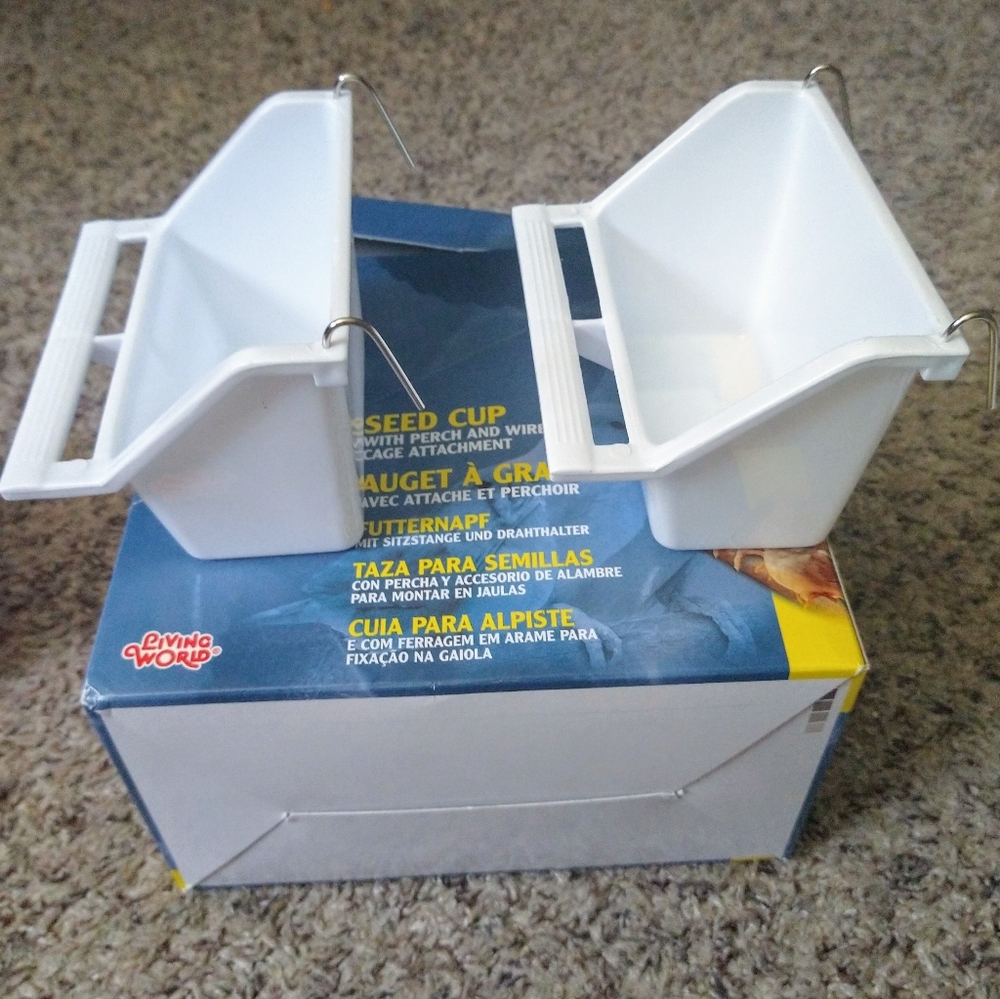 Bird Food and Water Dish